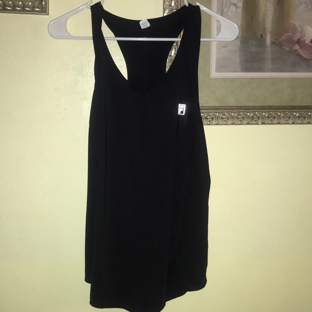 Black tank top